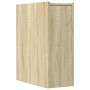 Narrow bathroom cabinet with Sonoma oak wood and wheels. by , Lockers and storage cabinets - Ref: Foro24-855288, Price: 75,89...