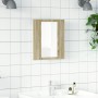 Bathroom cabinet mirror with LED light Sonoma oak 40x12x45 cm | Foro24|Onlineshop| Casa, Jardín y Más Foro24.es