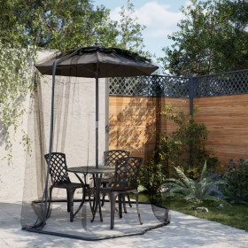 Mosquitera para sombrilla 220 malla negra Φ330x250 cm de , Mosquiteras - Ref: Foro24-4010039, Precio: 35,05 €, Descuento: %