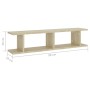 Wall shelves 2 units plywood Sonoma oak 90x18x20 cm by , Shelves and shelves - Ref: Foro24-807199, Price: 35,40 €, Discount: %