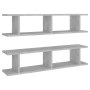 Wall shelves 2 units plywood gray concrete 90x18x20 cm by , Shelves and shelves - Ref: Foro24-807200, Price: 34,82 €, Discoun...