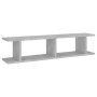 Wall shelves 2 units plywood gray concrete 90x18x20 cm by , Shelves and shelves - Ref: Foro24-807200, Price: 34,82 €, Discoun...