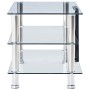 TV stand made of transparent tempered glass, 120x40x40 cm by , TV Furniture - Ref: Foro24-280094, Price: 144,80 €, Discount: %