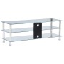 TV stand made of transparent tempered glass, 120x40x40 cm by , TV Furniture - Ref: Foro24-280094, Price: 144,80 €, Discount: %