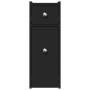 Narrow bathroom cabinet with wheels, engineered wood, black | Foro24|Onlineshop| Casa, Jardín y Más Foro24.es