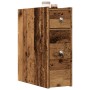 Narrow bathroom cabinet with aged wood and wheels | Foro24|Onlineshop| Casa, Jardín y Más Foro24.es