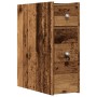 Narrow bathroom cabinet with aged wood and wheels | Foro24|Onlineshop| Casa, Jardín y Más Foro24.es