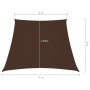 Brown oxford fabric trapezoidal sail awning 2/4x3 m by vidaXL, Umbrellas - Ref: Foro24-135846, Price: 20,96 €, Discount: %