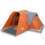 Tienda familiar con cúpula impermeable 6 personas gris naranja | Foro24|Onlineshop| Casa, Jardín y Más Foro24.es