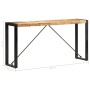 Solid mango wood console table 150x35x76 cm by , Side tables - Ref: Foro24-285948, Price: 176,91 €, Discount: %