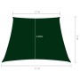 Dark green trapeze oxford fabric sail awning 2/4x3 m by vidaXL, Umbrellas - Ref: Foro24-135516, Price: 20,96 €, Discount: %