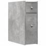 Narrow bathroom cabinet with wheels, gray wood concrete by , Lockers and storage cabinets - Ref: Foro24-855289, Price: 79,12 ...