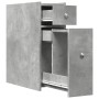 Narrow bathroom cabinet with wheels, gray wood concrete by , Lockers and storage cabinets - Ref: Foro24-855289, Price: 79,12 ...