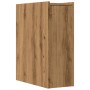 Narrow oak artisan wooden bathroom cabinet with wheels | Foro24|Onlineshop| Casa, Jardín y Más Foro24.es