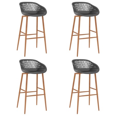 Kitchen stools 4 units gray by , Kitchen stools - Ref: Foro24-248166, Price: 231,47 €, Discount: %