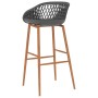 Kitchen stools 4 units gray by , Kitchen stools - Ref: Foro24-248166, Price: 231,47 €, Discount: %