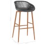 Kitchen stools 4 units gray by , Kitchen stools - Ref: Foro24-248166, Price: 231,47 €, Discount: %