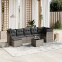 Gartensofa-Set, 8-teilig, mit grauen Kissen aus synthetischem Rattan von , Gartensets - Ref: Foro24-3263206, Preis: 512,48 €,...