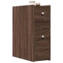 Schmaler Badezimmerschrank mit Rollen aus braunem Eichenholz. | Foro24|Onlineshop| Casa, Jardín y Más Foro24.es