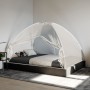 Mongolia 220 mesh white mosquito net with doors 200x200x130 cm by , Mosquito nets - Ref: Foro24-4010049, Price: 26,57 €, Disc...