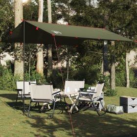 Lona de camping impermeable verde oliva 306x306 cm de , Tiendas de campaña - Ref: Foro24-4009591, Precio: 34,79 €, Descuento: %