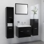 Set of black plywood bathroom furniture by , Bathroom furniture - Ref: Foro24-3070911, Price: 156,84 €, Discount: %