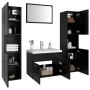 Juego de muebles de baño madera de ingeniería negro de , Muebles de baño - Ref: Foro24-3071046, Precio: 187,51 €, Descuento: %