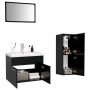 Engineered wood black bathroom furniture set by , Bathroom furniture - Ref: Foro24-3071181, Price: 217,80 €, Discount: %