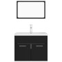 Juego de muebles de baño madera de ingeniería negro by , Bathroom furniture - Ref: Foro24-3071316, Price: 224,58 €, Discount: %