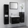 Juego de muebles de baño madera de ingeniería negro de , Muebles de baño - Ref: Foro24-3071361, Precio: 309,71 €, Descuento: %