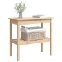 Solid pine wood console table 80x40x75 cm by , Side tables - Ref: Foro24-814304, Price: 67,59 €, Discount: %