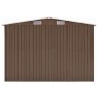 Galvanized steel garden shed in brown, 257x779x181 cm. by , Sheds - Ref: Foro24-47035, Price: 783,05 €, Discount: %