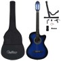 12-piece Western guitar set with equalizer and 6 blue strings by , Guitars - Ref: Foro24-70141, Price: 98,25 €, Discount: %