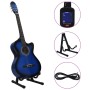 12-piece Western guitar set with equalizer and 6 blue strings by , Guitars - Ref: Foro24-70141, Price: 98,25 €, Discount: %