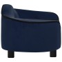 Plush blue dog sofa 67x47x36 cm by , Beds for dogs - Ref: Foro24-171088, Price: 89,99 €, Discount: %