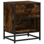 Engineered wood smoked oak bedside table 40x31x50 cm by , Nightstands - Ref: Foro24-848688, Price: 51,50 €, Discount: %