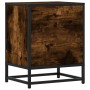 Engineered wood smoked oak bedside table 40x31x50 cm by , Nightstands - Ref: Foro24-848688, Price: 51,50 €, Discount: %