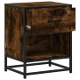 Engineered wood smoked oak bedside table 40x31x50 cm by , Nightstands - Ref: Foro24-848688, Price: 51,50 €, Discount: %