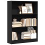 Estantería de madera de ingeniería negra 80x24x109 cm de , Librerías y estanterías - Ref: Foro24-857836, Precio: 59,65 €, Des...