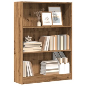 Handcrafted engineered wood oak bookshelf 80x24x109 cm by , Bookcases and shelves - Ref: Foro24-857843, Price: 56,66 €, Disco...