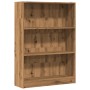 Handcrafted engineered wood oak bookshelf 80x24x109 cm by , Bookcases and shelves - Ref: Foro24-857843, Price: 56,66 €, Disco...