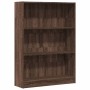 Estantería de madera de ingeniería marrón roble 80x24x109 cm de , Librerías y estanterías - Ref: Foro24-857841, Precio: 58,16...