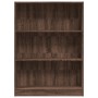 Estantería de madera de ingeniería marrón roble 80x24x109 cm de , Librerías y estanterías - Ref: Foro24-857841, Precio: 58,16...