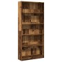 Engineered wood bookshelf in aged color, 80x24x176 cm by , Bookcases and shelves - Ref: Foro24-857860, Price: 77,23 €, Discou...