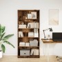 Engineered wood bookshelf in aged color, 80x24x176 cm by , Bookcases and shelves - Ref: Foro24-857860, Price: 77,23 €, Discou...