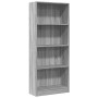 Engineered wood bookshelf in Sonoma gray, 60x24x143 cm. by , Bookcases and shelves - Ref: Foro24-857817, Price: 63,07 €, Disc...