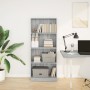 Engineered wood bookshelf in Sonoma gray, 60x24x143 cm. by , Bookcases and shelves - Ref: Foro24-857817, Price: 63,07 €, Disc...