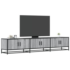 TV stand made of Sonoma gray engineered wood 210x35x41 cm by , TV Furniture - Ref: Foro24-3300793, Price: 151,71 €, Discount: %