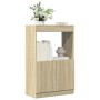 Tall sideboard made of Sonoma oak engineered wood, measuring 63x33x100 cm. by , Bookcases and shelves - Ref: Foro24-855099, P...