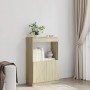 Tall sideboard made of Sonoma oak engineered wood, measuring 63x33x100 cm. by , Bookcases and shelves - Ref: Foro24-855099, P...